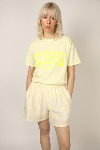 Short fluide rayé