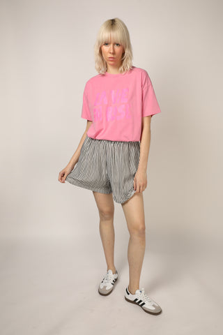 Short fluide rayé