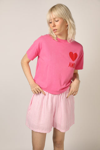 Short fluide rayé