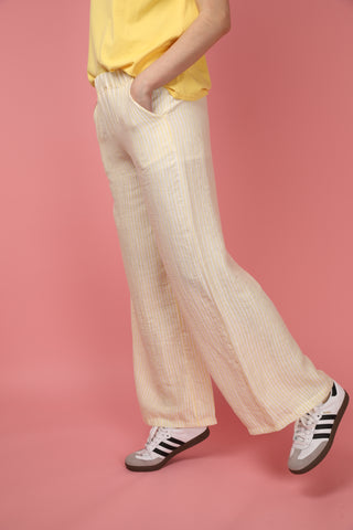 Pantalon fluide rayé