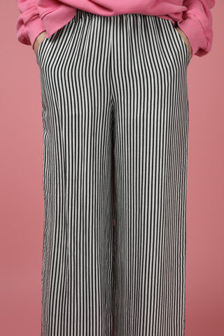 Pantalon fluide rayé