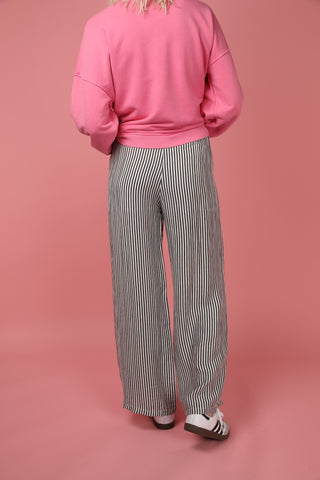 Pantalon fluide rayé