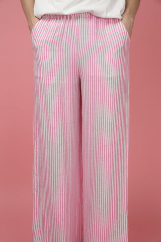 Pantalon fluide rayé