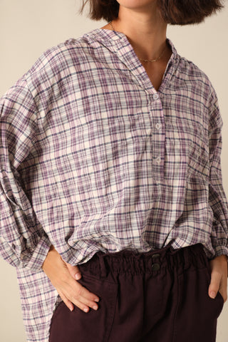 Chemise à carreaux en coton