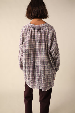 Chemise à carreaux en coton