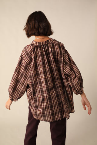 Chemise à carreaux en coton