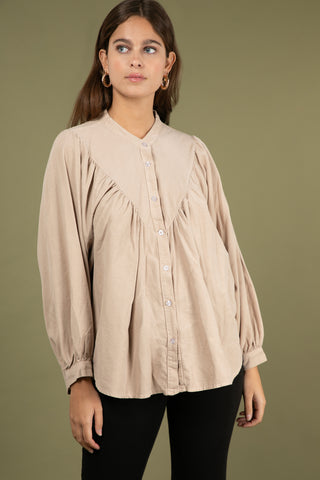 Chemise en velours fin