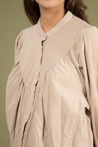 Chemise en velours fin