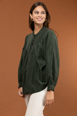 Chemise en velours fin