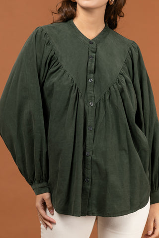 Chemise en velours fin