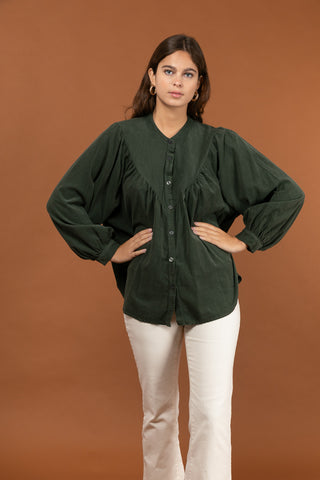 Chemise en velours fin