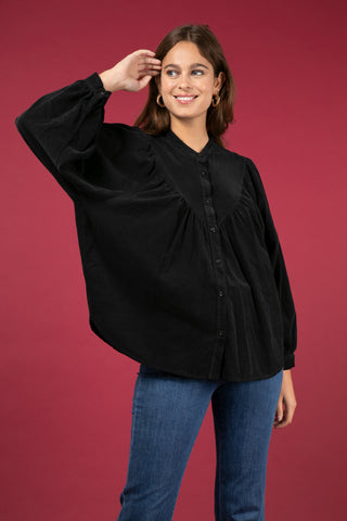 Chemise en velours fin