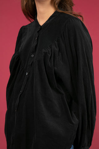 Chemise en velours fin