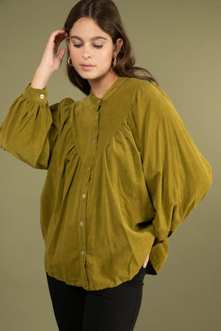 Chemise en velours fin