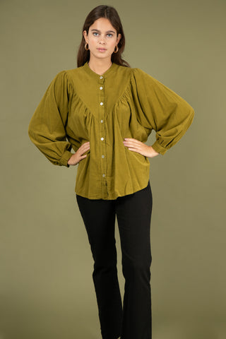 Chemise en velours fin