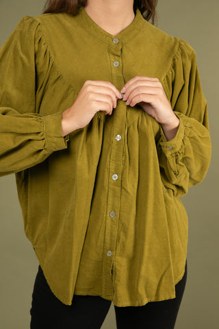 Chemise en velours fin