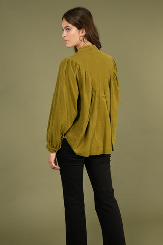 Chemise en velours fin