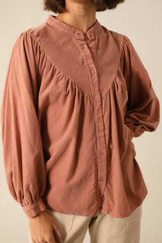 Chemise en velours fin