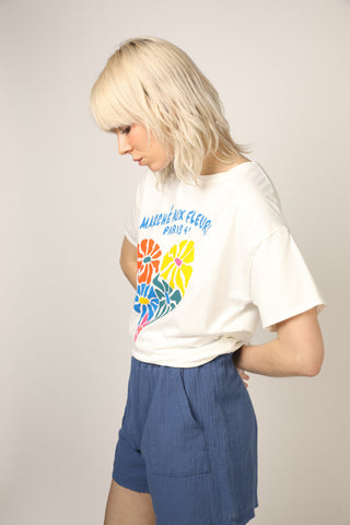 Short en gaze de coton