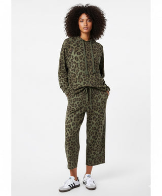 Hoodie loose imprimé léopard