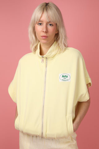 Sweatshirt Arty Club délavé zippé