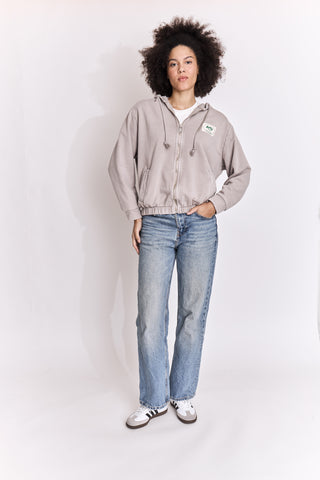 Sweatshirt zippé Arty Club manches longues