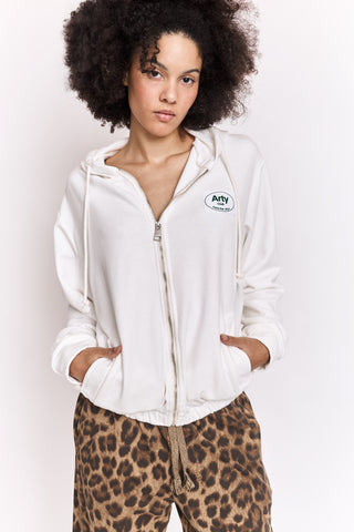 Sweatshirt zippé Arty Club manches longues