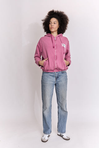 Sweatshirt zippé Arty Club manches longues