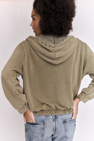 Sweatshirt zippé Arty Club manches longues