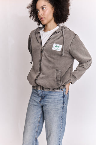 Sweatshirt zippé Arty Club manches longues