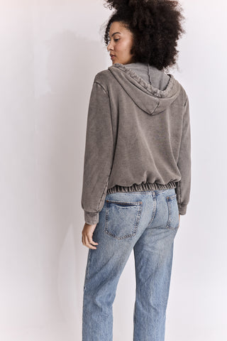 Sweatshirt zippé Arty Club manches longues