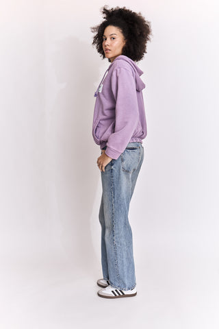 Sweatshirt zippé Arty Club manches longues